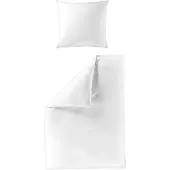 Bierbaum Bettwäsche Mako-Satin white 240x220cm, mit 2 Kissen