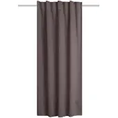 HOMEbasics Verdunkelungsvorhang HOME BASICS "BLACKY", braun (stein), B:140cm H:175cm, Polyester, Gardinen, Verdunkelungsvorhang, Verdunklungsschal, Multifunktionsband, Uni