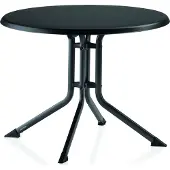 Kettler Boulevard-Klapptisch 100 cm rund, anthrazit/ anthrazit, Aluminium/Kettlaux