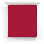Bella Donna Topper Spannbetttuch La Piccola 160x200 cm | carminrot - rot