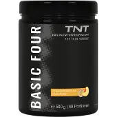 TNT Basic Four (500g, Pfirsich-Maracuja) - Trainingsbooster mit Tyrosin, Beta-Alanin, Creatine und Koffein