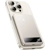 Yes I Do Yesido Ultra Slim Magnetische Kabellose Powerbank 5000mAh - Beige