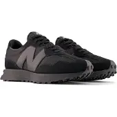 New Balance für Herren. MS327V1 Leder Turnschuhe 327 schwarz (45), Wohnung, Schnürsenkel, Lässig