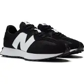 New Balance 327 Wildleder-Sneaker mit großem Logo, Schwarz 41.5 EU