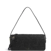 Ted Baker Schultertasche Umhängetasche Pettria Raffia Straw Elongated Shoulder Bag Black schwarz