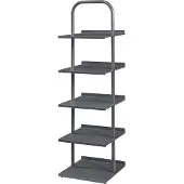 En.casa Schuhregal Poytya Stahl 119x34x32 cm Anthrazit