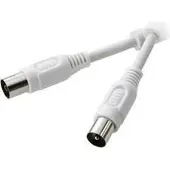 Speaka Professional Professional SP-1301540, 7,5 m, Belling-Lee/IEC, Belling-Lee/IEC, Weiß