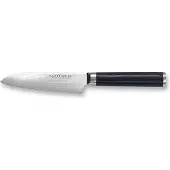 Echtwerk Damast Santokumesser, Santoku Messer, Kochmesser, Küchenmesser, Stahl / Pakka-Holz, Silber / Schwarz, 13 cm, EW-DM-0320