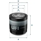 Ufi 1 Kraftstofffilter 24.363.01 für Fiat Iveco Saurer