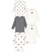 Petit Bateau Bodies LOT BODIES X5 kind
