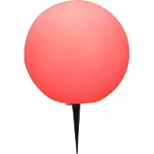 Globo Lighting Außenleuchte Kunststoff weiß, IP44, mit Erdspitz, ø: 300mm, H: 450mm, Länge Zuleitungskabel 5000mm, exkl. 1x E27 30W 230V