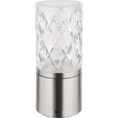 Globo Lighting Tischleuchte LUNKI DH 8x19 cm silber Tischlampe