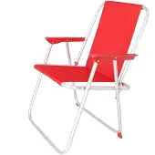 Wellhome Klappbarer Metallstrandstuhl 44x44x74 Cm