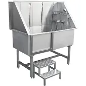 MonsterShop Edelstahl Haustier Badewanne 600mm