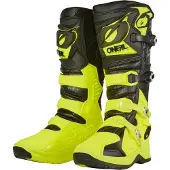 O'Neal RMX Pro Schwarz Neon Gelb Motocross Stiefel Größe 45
