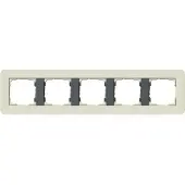 Gira Abdeckrahmen 5f E3 Sand/Anthrazit 0215427