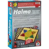 Schmidt Spiele Familienspiel Strategiespiel Halma mit großen Spielfiguren 49217
