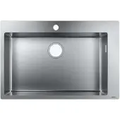 Hansgrohe S71 S711-F660 Einbauspüle 660, Edelstahl