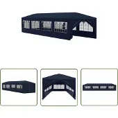 The Living Store Gartenzelt 3x12 m Blau
