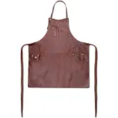 Dutchdeluxes Schürze Denim & Canvas Classic Braun-66 x 67 cm