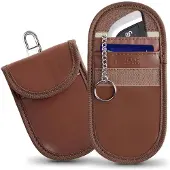 Tech-Protect KLR100 RFID Blocking Car Key Case - Brown