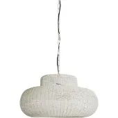 Light & Living - Hängeleuchte Piedra - Weiß - Ø59cm Hängelampe - Esstischlampe - Wohnzimmerlampe - Schlafzimmerlampe - Wohnzimmer