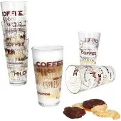 MamboCat 6er Set CANDY Latte Macchiato Gläser mit Schrift-Dekor 380ml****Vorpackplatz: REGAL B /// PLATZ 109