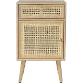 CALICOSY Nachttisch MIYA in Helles Holz - (W) 42 x (H) 71 x (L) 36.5 cm | Gr.: onesize