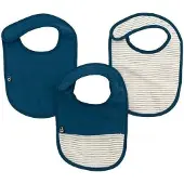 DOMIVA Bib Domiva Blau Baumwolle Set - 3 Stück für Kinder