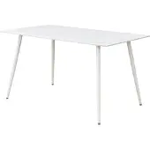 Die Möbelfundgrube Esstisch 140 x 80 cm weiß Marmoroptik - AMELIE