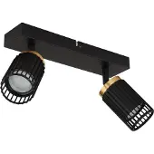 Globo 57906-2, Schwarz, Aluminium, Metall, IP20, II, GU10, 25 W
