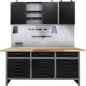 Ondis24 Werkstatt-Set 160 cm, mit LED