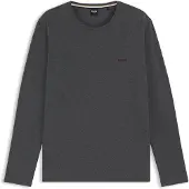 BOSS Longsleeve aus Stretch-Baumwolle mit Logo-Stickerei Grösse S