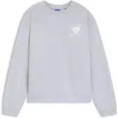 HUGO BLUE Sweatshirt Damen Baumwolle grau bedruckt, S 783238-0001-09900
