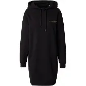 Armani Exchange für Damen. XW001453AF10830MC021 Schwarzes Sweatshirt-Kleid (L), Lässig, Baumwolle, Langarm