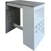 HTI Küchenbar Lisa Beton Weiss