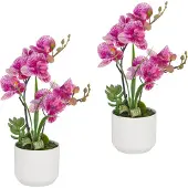 Creativ Green Kunstorchidee "Orchidee Phalaenopsis" mit real-touch-Blüten