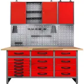 Ondis24 Werkstatt-Set 160 cm, mit LED