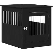 vidaXL Hundebox Möbel Schwarze Eiche 64,5x80x71 cm Holzwerkstoff