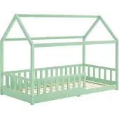 Juskys Kinderbett Marli - 90 x 200 cm - Mint
