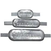 Tecnoseal Edelstahl Ovale Anode Mit Riemen Für Sealine 0.6kg