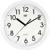 Trevi OM 3301, Wand, Quarzuhr, Kreis, Weiß, Akku, AA