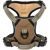 vidaXL Hundegeschirr Reflektierend Verstellbar Braun L