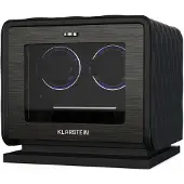 Klarstein LuminousTime Uhrenbeweger 2 Uhren viele Einstellungen LED 10dB Schwarz