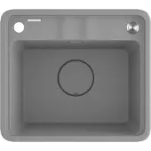 Deante Granit-Küchenspüle mit 1 Becken, 44 cm breit