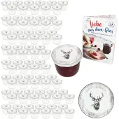 MamboCat 100er Set Sturzglas 230ml Einmachglas + Twist-Off-Deckel TO82 Alois Hirsch Heft