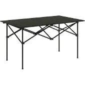 Outsunny Campingtisch Aluminium Schwarz 95L x 55B x 50H cm