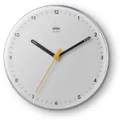 Braun - BC26W-DCF - Wanduhr - Funk - Analog - weiß