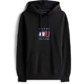 Tommy Hilfiger Kapuzensweatshirt "LINEAR FLAG GRAPHIC", Regular Fit, Hoodie, Kapuze mit Tunnelzug
