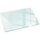 Tulup Schneidebrett Küchen Schneidebrett Glas 80x52 cm Rechteckiges Schneidebrett Glas Schneidebrett Transparent
